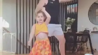 David warner's funny dance with his daughter