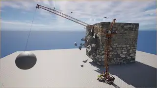 UE5 - Let's build a wall-breaking crane system using Physics Constraint.
