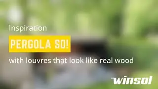 Pergola SO! with louvres that look like real wood | Winsol