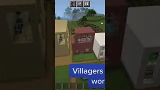 Minecraft villagers going to their workstations #minecraft