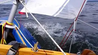 Faltboot Segeln auf Plauer See / M&uuml;ritz