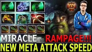 MIRACLE [Tiny] New Meta Max Attack Speed Moon Shard + Hyperstone Rampage Dota 2 Gameplay Highlights