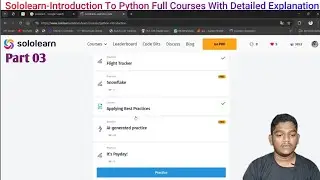 Part 03_It's Payday_Introduction To Python_Sololearn Full Courses With Detailed Explanation_Python