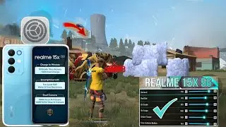 Realme 15x 5G Free Fire Sensitivity Setting ⚙️ | realme 15x 5G free fire headshot setting ⚙️