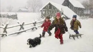 Iarna in pictura lui Robert Duncan si in muzica &hearts; Ninge pe strada mea - Pompilia Stoian &hearts;
