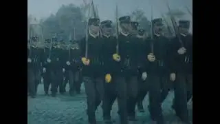 🌟 1898 Parade of Marines, U.S. Cruiser 'Brooklyn' - Restored in Color 🎨