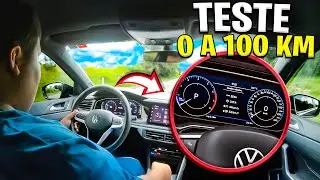 0 A 100 DO VIRTUS EXCLUSIVE 1.4 TURBO - Teste de Velocidade!