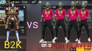 free fire 1vs 6 custom match b2k vs 6 hip hop Player watching now this is video