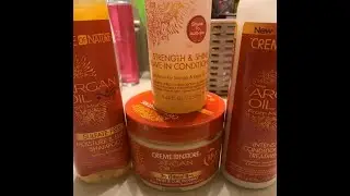 #CreamOfNature #ArganOil STEP BY STEP FOR A FULL MOISTURIZING WASH DAY!!