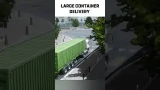 Heavy Duty Container Delivery 🚛Truckers of Europe 3 #Shorts #TruckSimulator #ets2