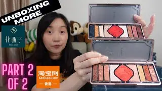 Wife Unboxing More Hua Xi Zi The Floasis Makeup! Continuing The Taobao Haul! 太太第一次在淘宝买花西子化妆品 Part 2!