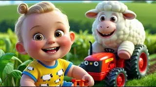 Sheep Rides the Farm Tractor | Fun Kids Song | Playful Farm Adventure Rhyme