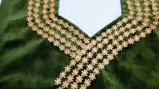 cutting nad stitch neck design for womens size XL