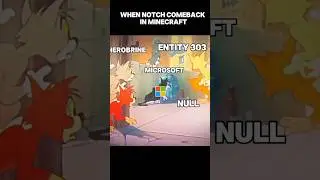 When Notch come back in minecraft 💀 #minecraft #mincraftnotch #notch