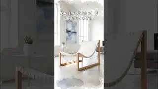 Modern Minimalist Lounge Chair | Watercolor Design Study