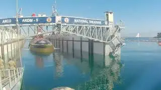 USS Asheville SSN 758 Arrives in Floating Dry Dock
