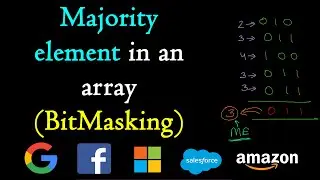 Majority element in an array | Bitmasking