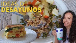 🥣 😋Ideas de desayunos saludables #desayunosrapidosyfaciles