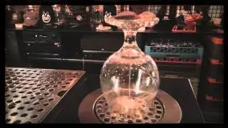 Bar Top Glass Rinser  Reduces glass tension & temp