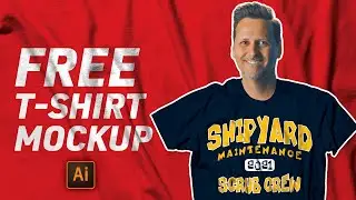 Easy Tshirt Mockup in Adobe Illustrator with FREE DOWNLOAD