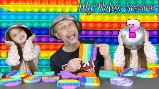 CHALLENGE POP IT ! Mensonge ou vérité ? On va TOUT SAVOIR d'ELLIE et PAPOUNET avec My Relax Session