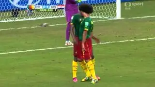 Cameroon players fight Assou-Ekotto and Moukandjo