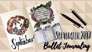 Fox Theme Bullet Journal Setup | September 2017 Plan With Me
