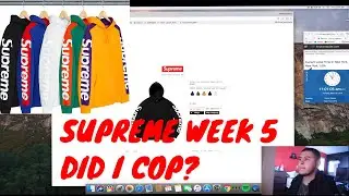 SUPREME SIDELINE HOODED SWEATSHIRT LIVE COP!!!