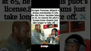 Morgan Freeman Got His Pilot's License at 65! ✈️👴✨#shorts