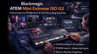 Blackmagic ATEM Mini Extreme ISO G2 &mdash; настоящая мощь для прямых трансляций.