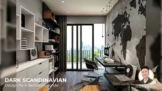 ✨✨ DARK SCANDINAVIAN Design for 4-Bedroom Condo