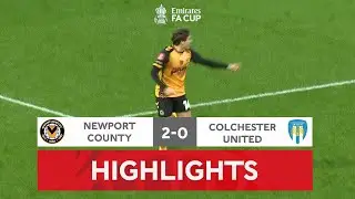 Lewis Goal Sees Exiles Through | Newport County 2-0 Colchester United Emirates FA Cup 2022-23