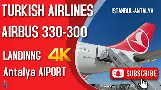 Turkish Airlines  Airbus A330 Landing on AYT ✈️ Antalya Airport, Turkey