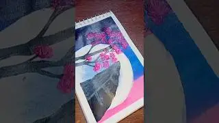 How to draw a beautiful 😍moon 🌜 drawing ll#moon #tree #art