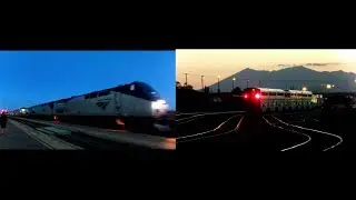 Amtrak Train Southwest Chief Stops In Winslow Arizona