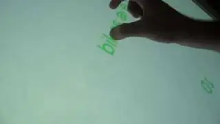 Multi-touch Desk - Durham University - Simple Gesture demo