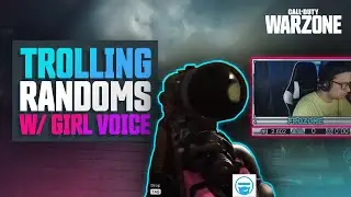 *CRINGE* Trolling Random Teammates With GIRL VOICE! - Warzone (COD) Gameplay