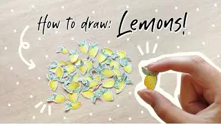 How To Draw Lemons! 🍋 August Bullet Journal Setup Doodles 🍋