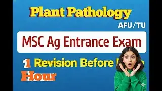 Plant Pathology MCQs for MSC AG Entrance | AFU TU FU | Nepal 2026