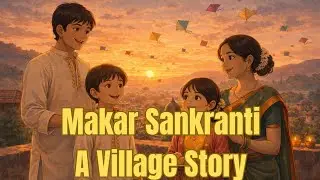 &ldquo;Makar Sankranti | An Indian Village Story 🌞🪁 #festival #makarsankranti #nature #ai #food #anime 