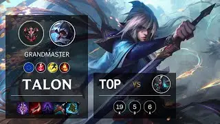 Talon Top vs Ekko - EUW Grandmaster Patch 10.21