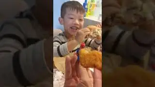 Toddler Kids MUKBANG Hungry Jack's 🍔 🍟