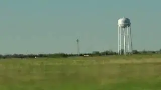 A rotating airport beacon tower at the Vichy, MO airport