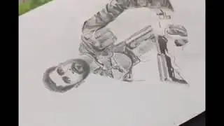 Vicky Kaushal, URI: the surgical strike sketch - Time lapse