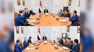 السيد الرئيس يستقبل الرئيس التنفيذي لشركة إيني ويتابع المشروعات بالمنطقة الاقتصادية لقناة السويس