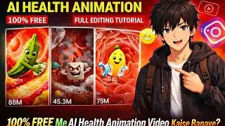 100 % Free Al Health Animation Videos Kaise Banaye 💯I Trending Food Healthy TipsTalking Ai Video