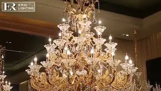 European classic and elegant Egyptian crystal chandelier with 30 lightings W 57