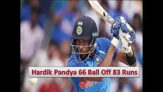 Hardik Pandya Runs 80 Off 105 Balls || India vs Australia 1st ODI Match 2017 ||