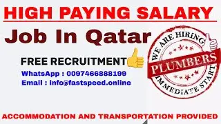 Hiring Plumbers In Qatar | High Salary Jobs In Qatar For Plumber [ WhatsApp : +97466888199 ]