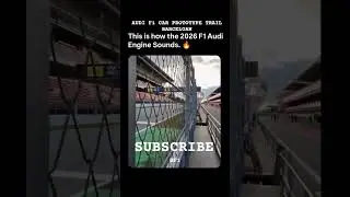 AUDI F1 CAR PROTOTYPE TRAIL IN BARCELONA. #f1 #f1shorts #shortsfeed #maxverstappen #audif1 #formula1